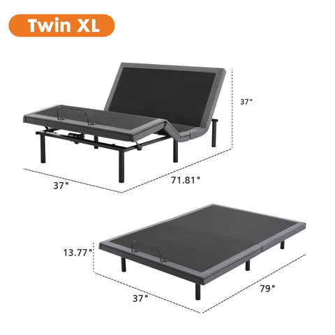 Electric Bed Fully Functional Bed Frame With Wireless Remote Control