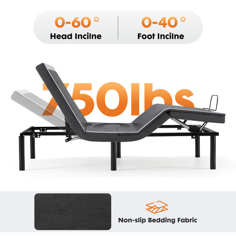 Electric Bed Fully Functional Bed Frame With Wireless Remote Control