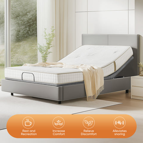 Electric Bed Fully Functional Bed Frame With Wireless Remote Control